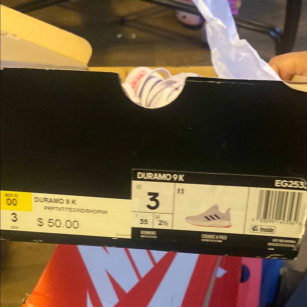 Adidas Purple and Pink Sneakers Lightweight Performance - Picture 5 of 5